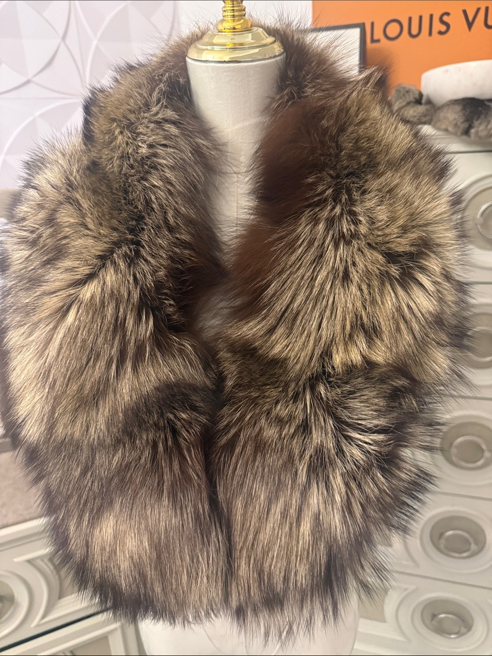 Saga Fox fur scarf